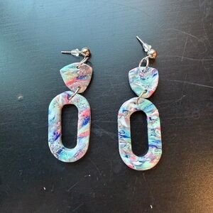Polymer clay earrings